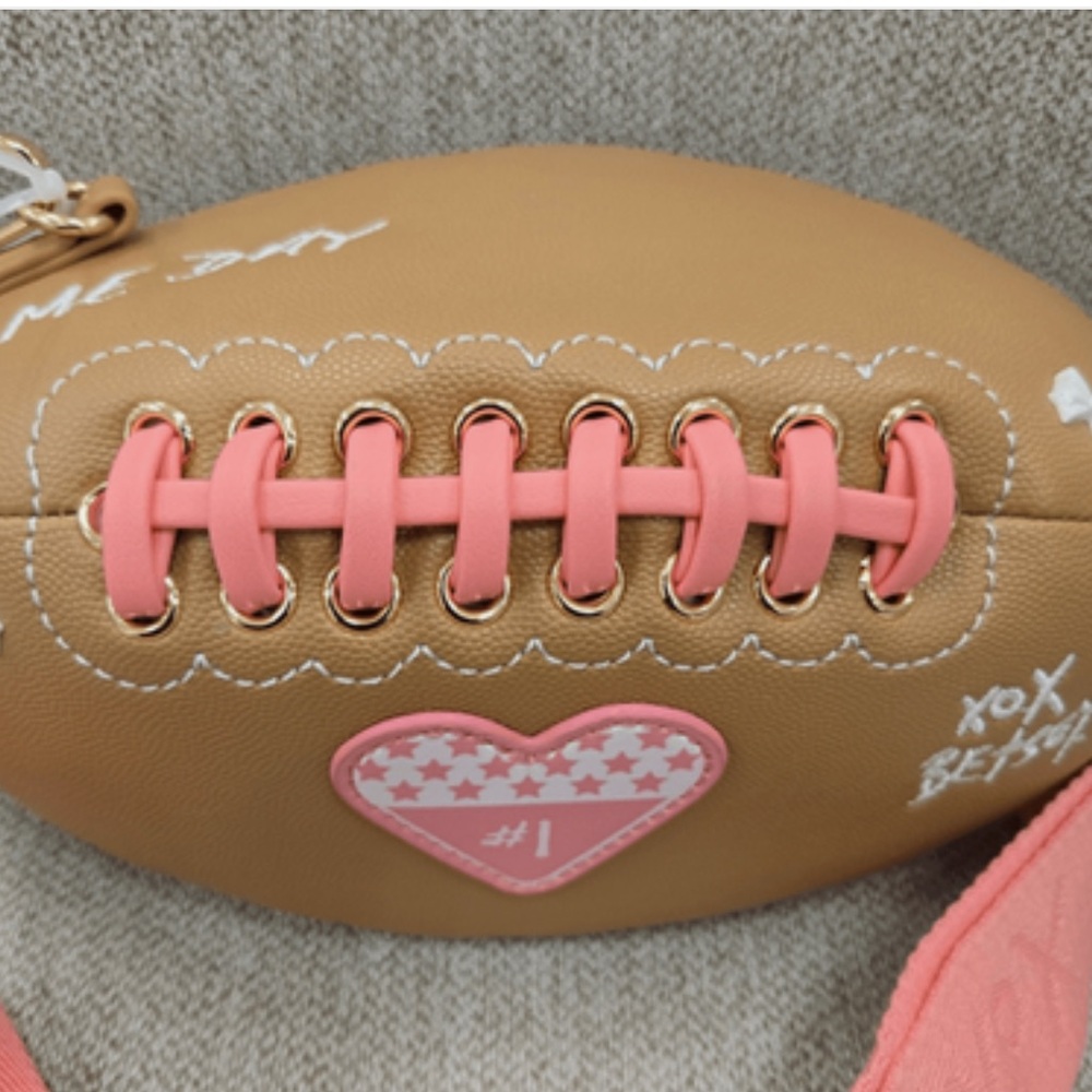 Betsey Johnson Kitsch XOTOSS Football Bag - Picture 4 of 11